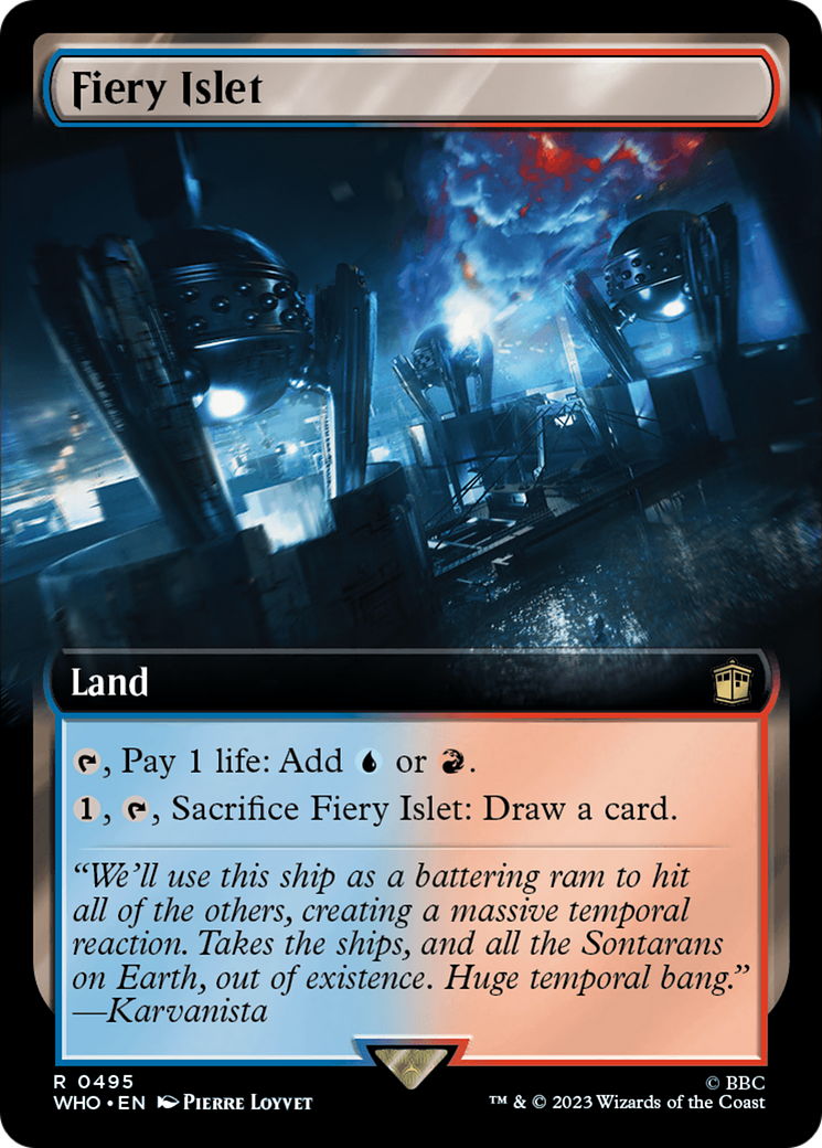 Fiery Islet (Extended Art) [Doctor Who] | Card Merchant Takapuna