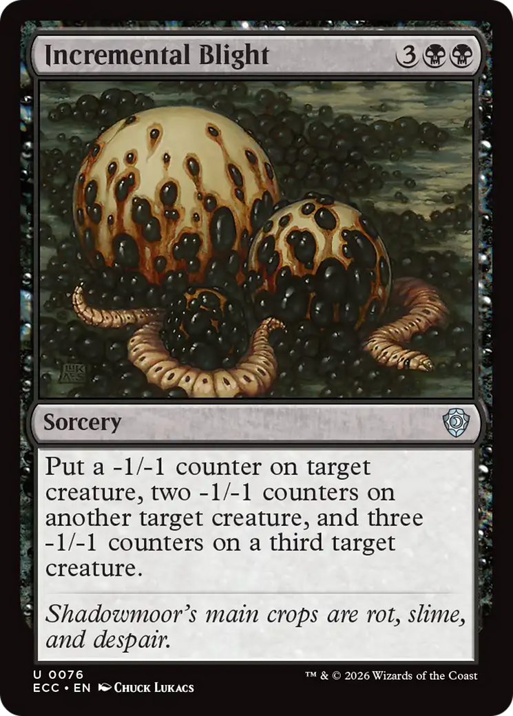 Incremental Blight [Lorwyn Eclipsed Commander] | Card Merchant Takapuna