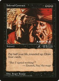 Infernal Contract (Oversized) [Oversize Cards] | Card Merchant Takapuna