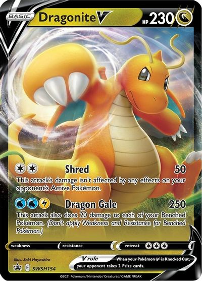 Dragonite V (SWSH154) [Sword & Shield: Black Star Promos] | Card Merchant Takapuna