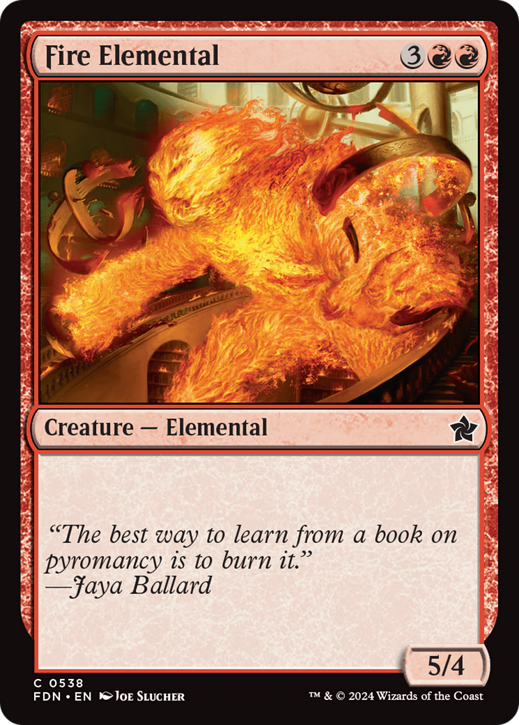 Fire Elemental [Foundations] | Card Merchant Takapuna