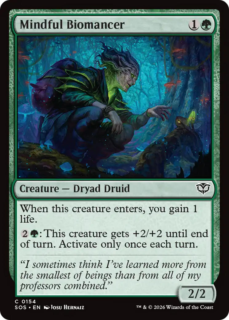 Mindful Biomancer [Secrets of Strixhaven] | Card Merchant Takapuna