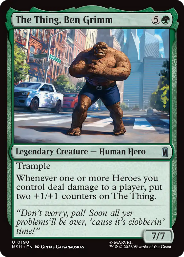The Thing, Ben Grimm [Marvel Super Heroes] | Card Merchant Takapuna