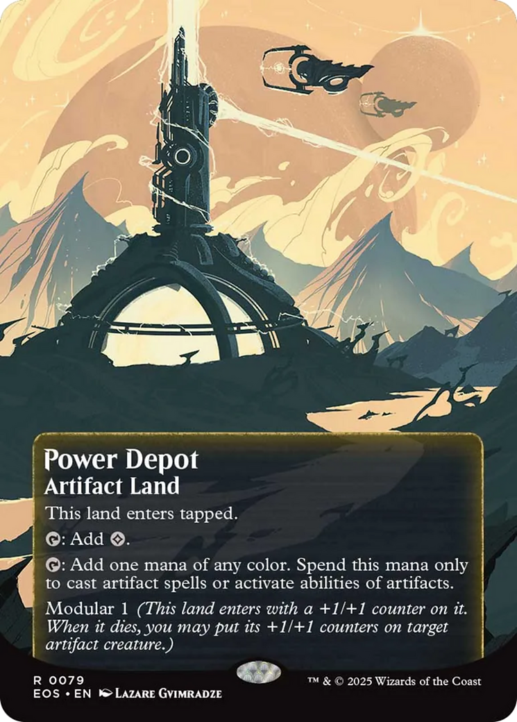 Power Depot (0079) (Borderless) [Edge of Eternities: Stellar Sights] | Card Merchant Takapuna