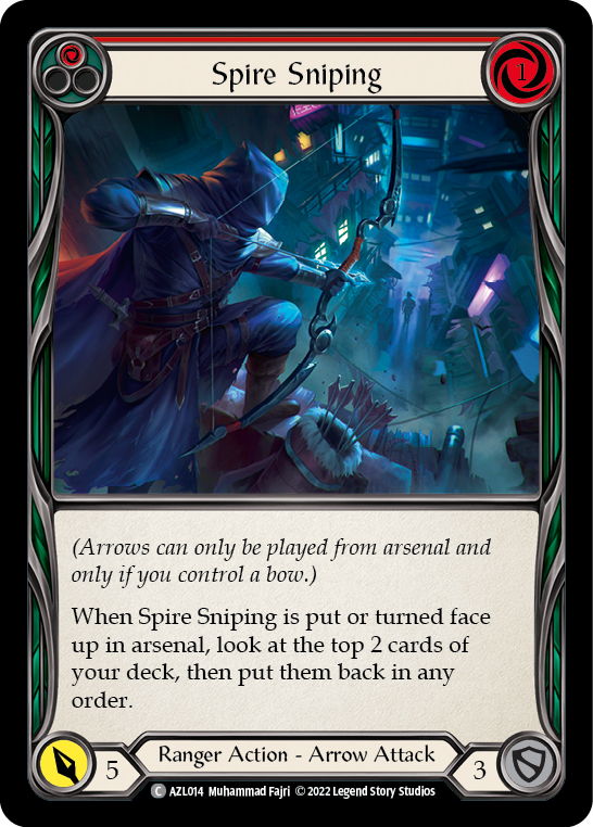 Spire Sniping (Red) [AZL014] (Outsiders Azalea Blitz Deck) | Card Merchant Takapuna