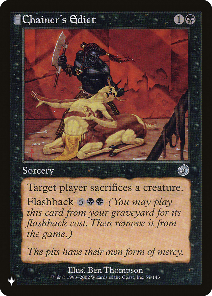 Chainer's Edict [The List] | Card Merchant Takapuna