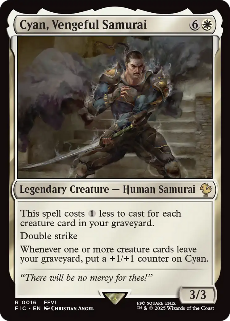Cyan, Vengeful Samurai [FINAL FANTASY Commander] | Card Merchant Takapuna