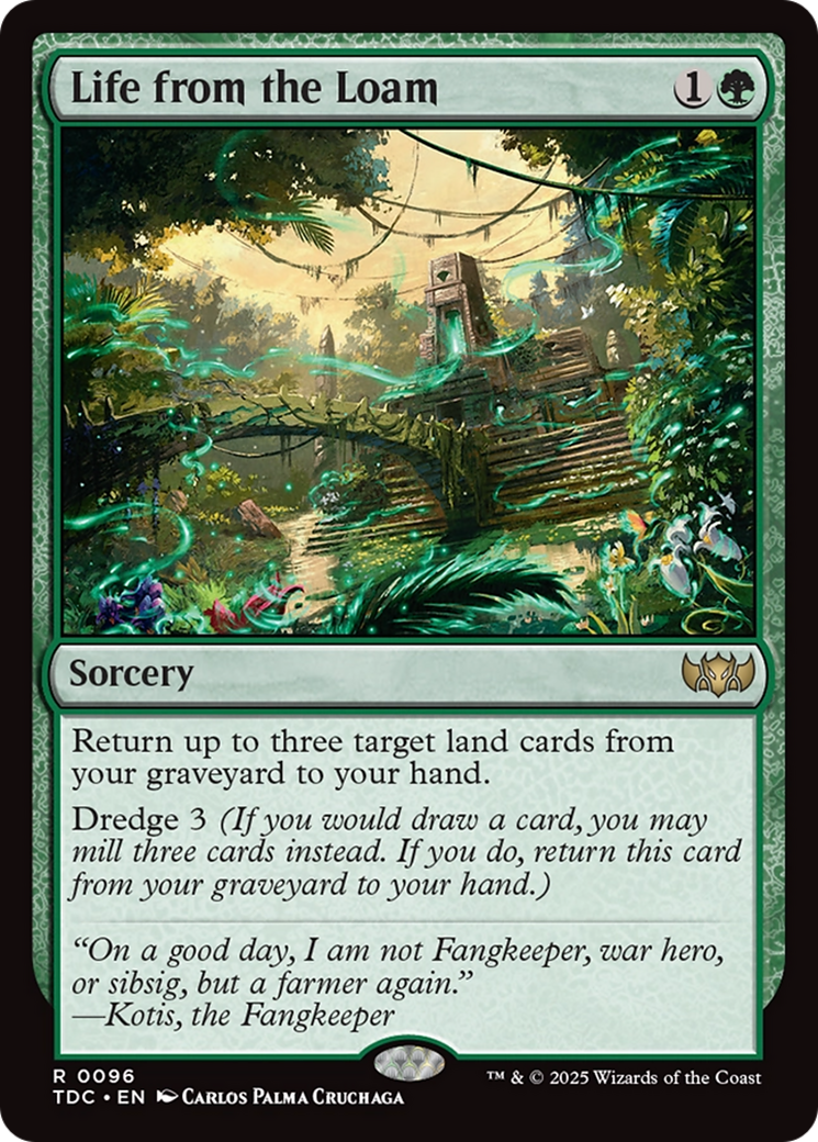 Life from the Loam [Tarkir: Dragonstorm Commander] | Card Merchant Takapuna