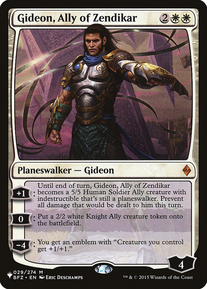 Gideon, Ally of Zendikar [The List] | Card Merchant Takapuna