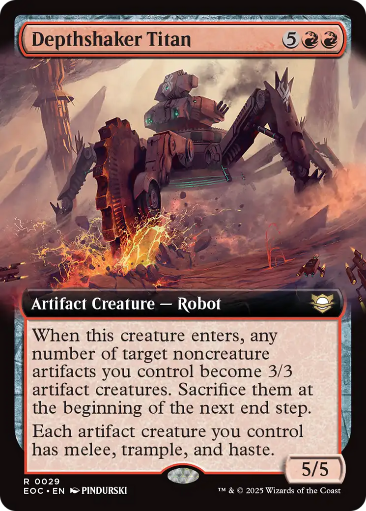 Depthshaker Titan (Extended Art) [Edge of Eternities Commander] | Card Merchant Takapuna