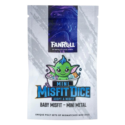 Fanroll: Mystery Misfit Mini Metal Polyhedral Dice Set