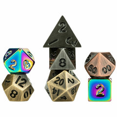 Fanroll: Mystery Misfit Mini Metal Polyhedral Dice Set | Card Merchant Takapuna
