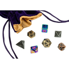 Fanroll: Mystery Misfit Mini Metal Polyhedral Dice Set | Card Merchant Takapuna