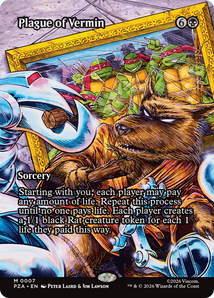 Plague of Vermin (Borderless) [Teenage Mutant Ninja Turtles Eternal-Legal] | Card Merchant Takapuna