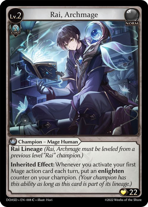 Rai, Archmage (008) [Dawn of Ashes: Starter Decks] | Card Merchant Takapuna