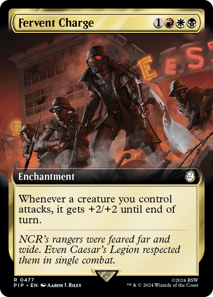 Fervent Charge (Extended Art) [Fallout] | Card Merchant Takapuna