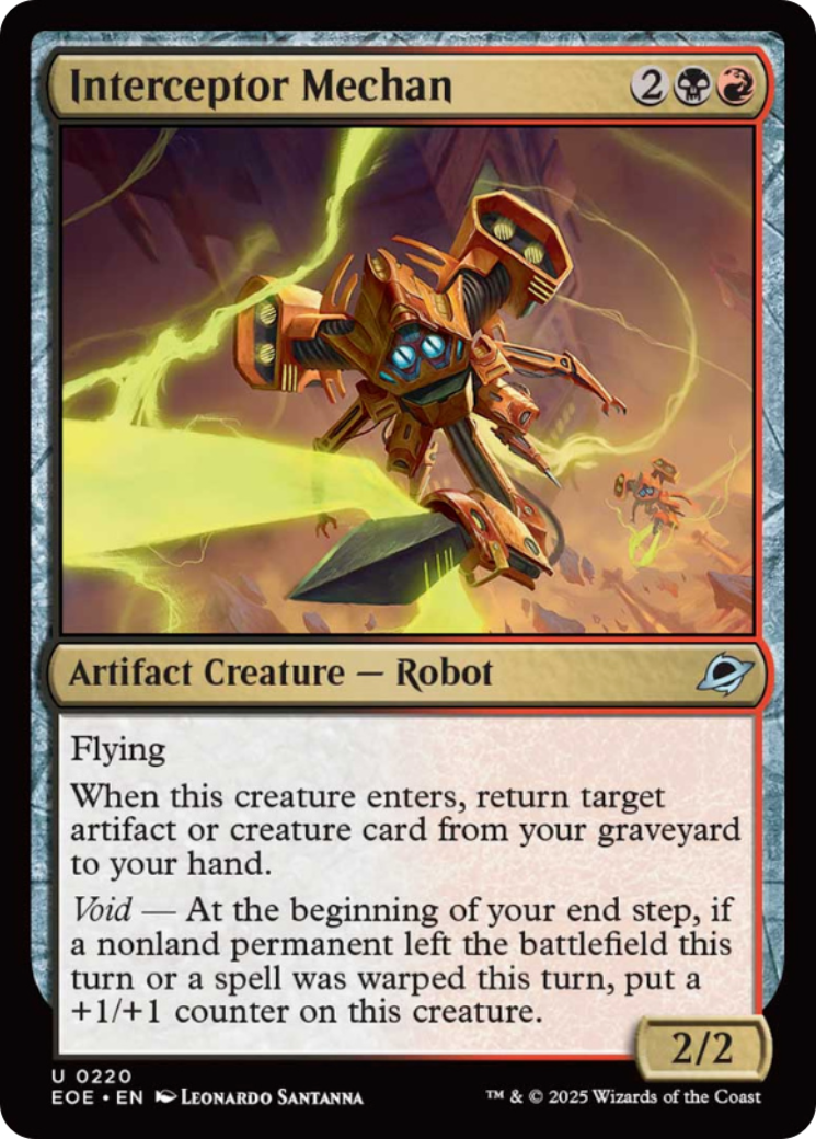 Interceptor Mechan [Edge of Eternities] | Card Merchant Takapuna