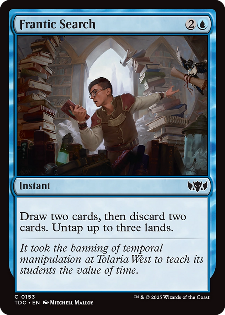 Frantic Search [Tarkir: Dragonstorm Commander] | Card Merchant Takapuna