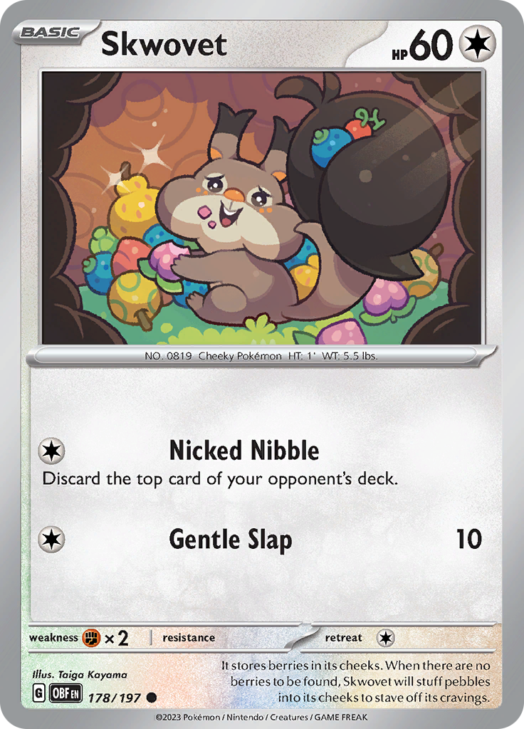 Skwovet (178/197) [Scarlet & Violet: Obsidian Flames] | Card Merchant Takapuna