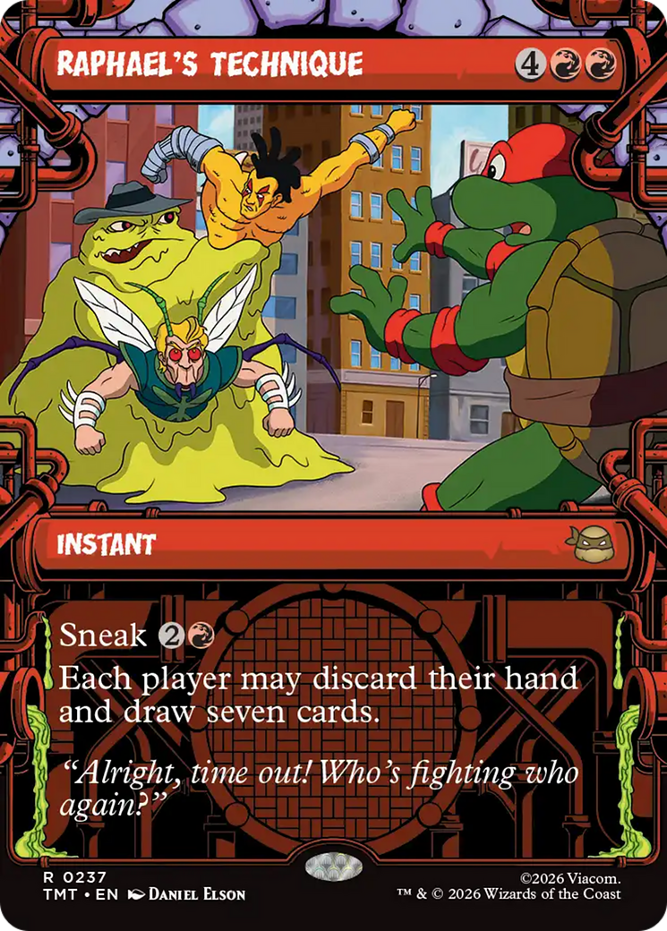 Raphael's Technique (Showcase) [Teenage Mutant Ninja Turtles] | Card Merchant Takapuna