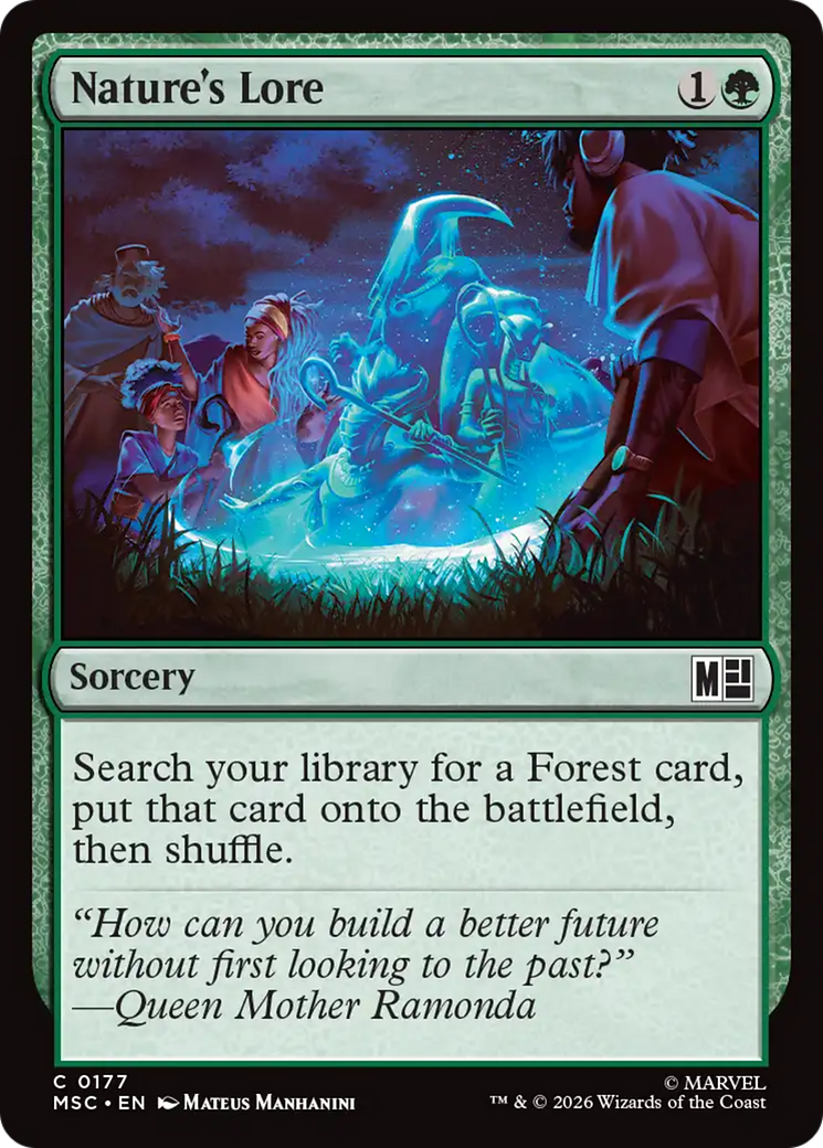 Nature's Lore (Surge Foil) [Marvel Super Heroes Commander] | Card Merchant Takapuna