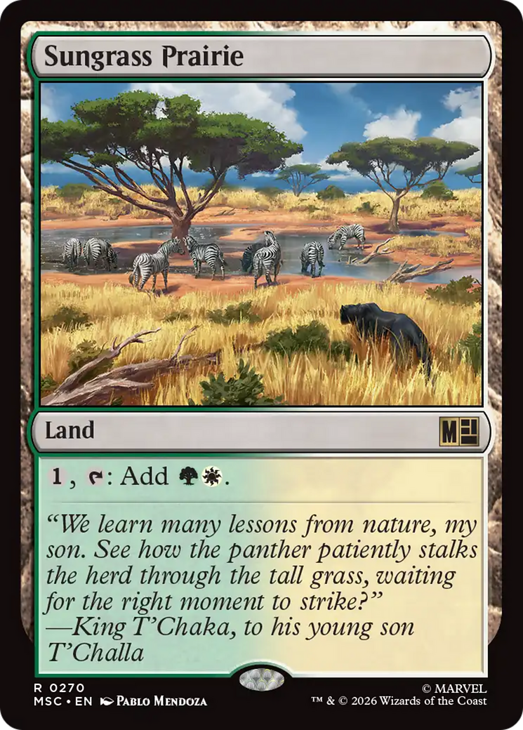 Sungrass Prairie (Surge Foil) [Marvel Super Heroes Commander] | Card Merchant Takapuna
