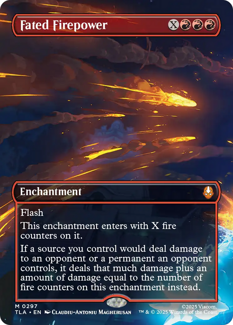 Fated Firepower (Borderless) [Avatar: The Last Airbender] | Card Merchant Takapuna
