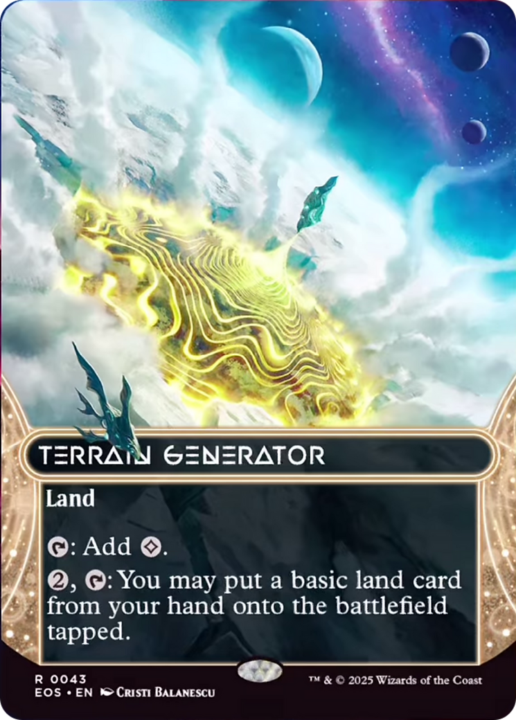 Terrain Generator (0043) (Borderless) [Edge of Eternities: Stellar Sights] | Card Merchant Takapuna