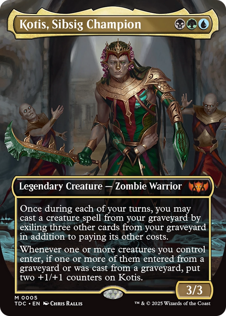 Kotis, Sibsig Champion (Borderless) [Tarkir: Dragonstorm Commander] | Card Merchant Takapuna