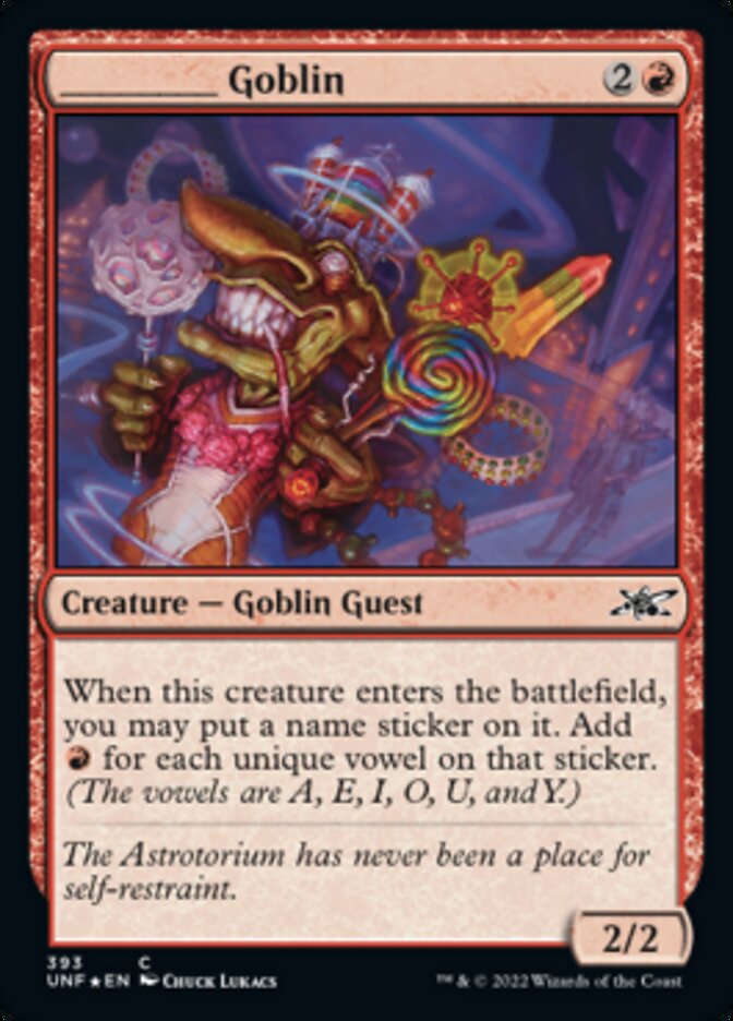_____ Goblin (Galaxy Foil) [Unfinity] | Card Merchant Takapuna