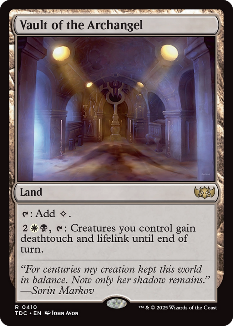Vault of the Archangel [Tarkir: Dragonstorm Commander] | Card Merchant Takapuna