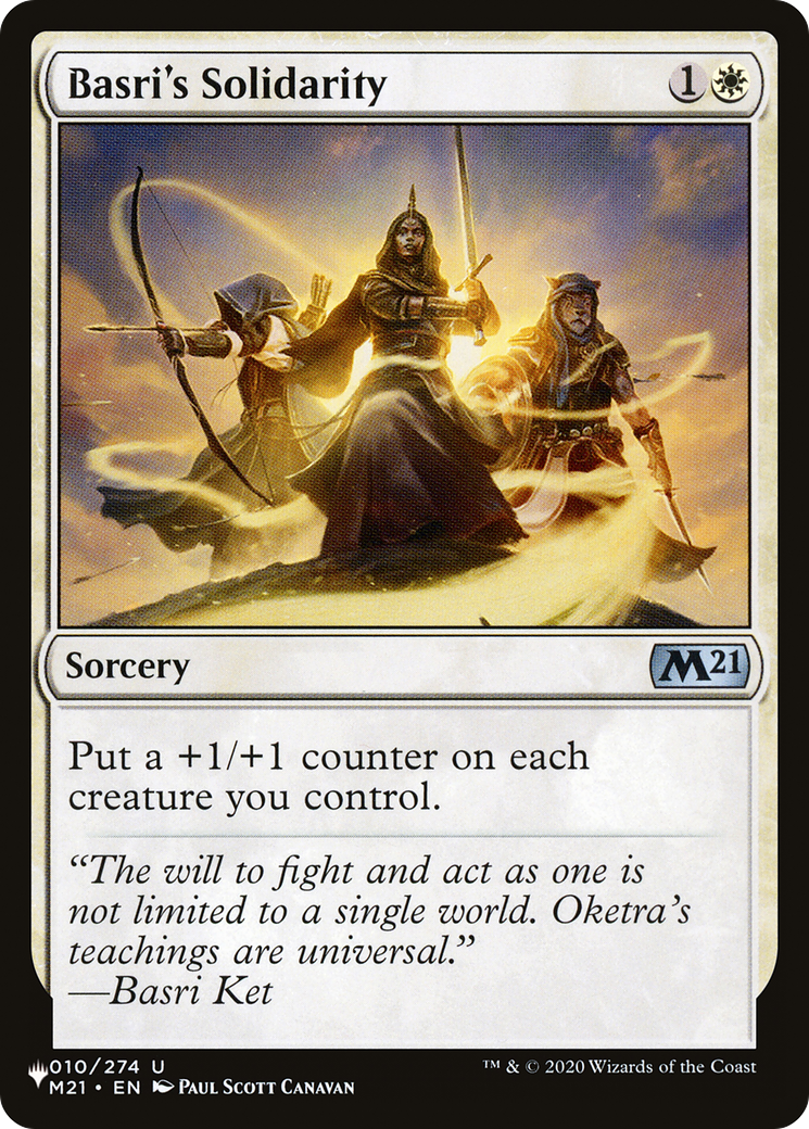 Basri's Solidarity [The List] | Card Merchant Takapuna