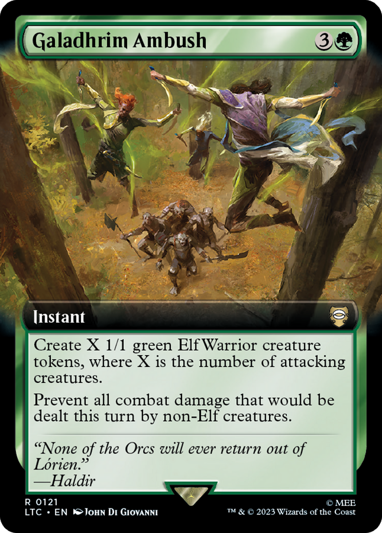 Galadhrim Ambush (Extended Art) [The Lord of the Rings: Tales of Middle-Earth Commander] | Card Merchant Takapuna