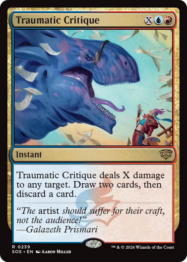 Traumatic Critique [Secrets of Strixhaven] | Card Merchant Takapuna