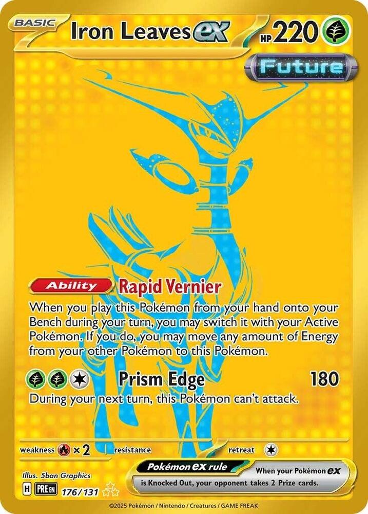 Iron Leaves ex (176/131) [Scarlet & Violet: Prismatic Evolutions] | Card Merchant Takapuna