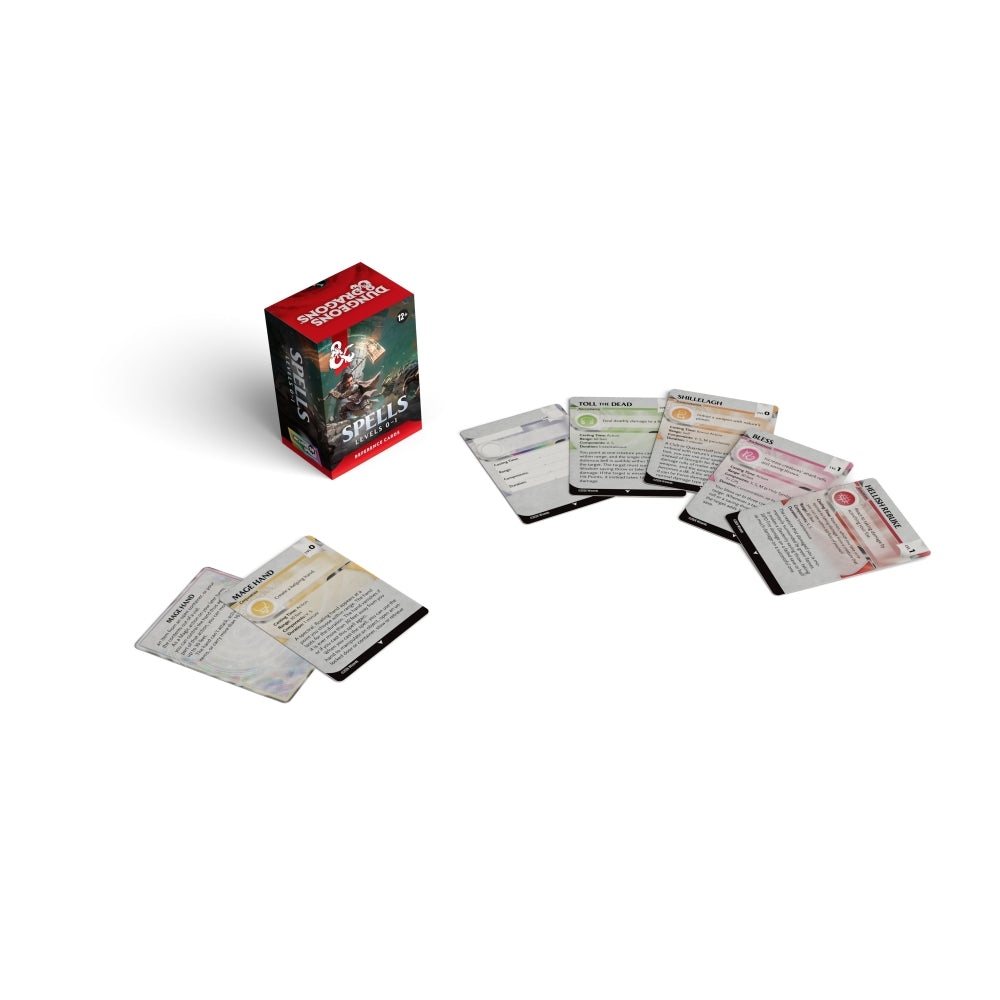 D&D Reference Cards - Spells: Levels 0–1 | Card Merchant Takapuna