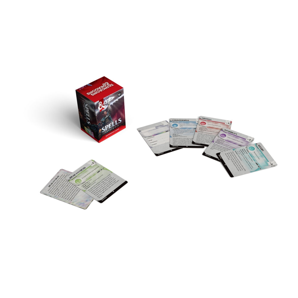 D&D Reference Cards - Spells: Levels 2–3 | Card Merchant Takapuna