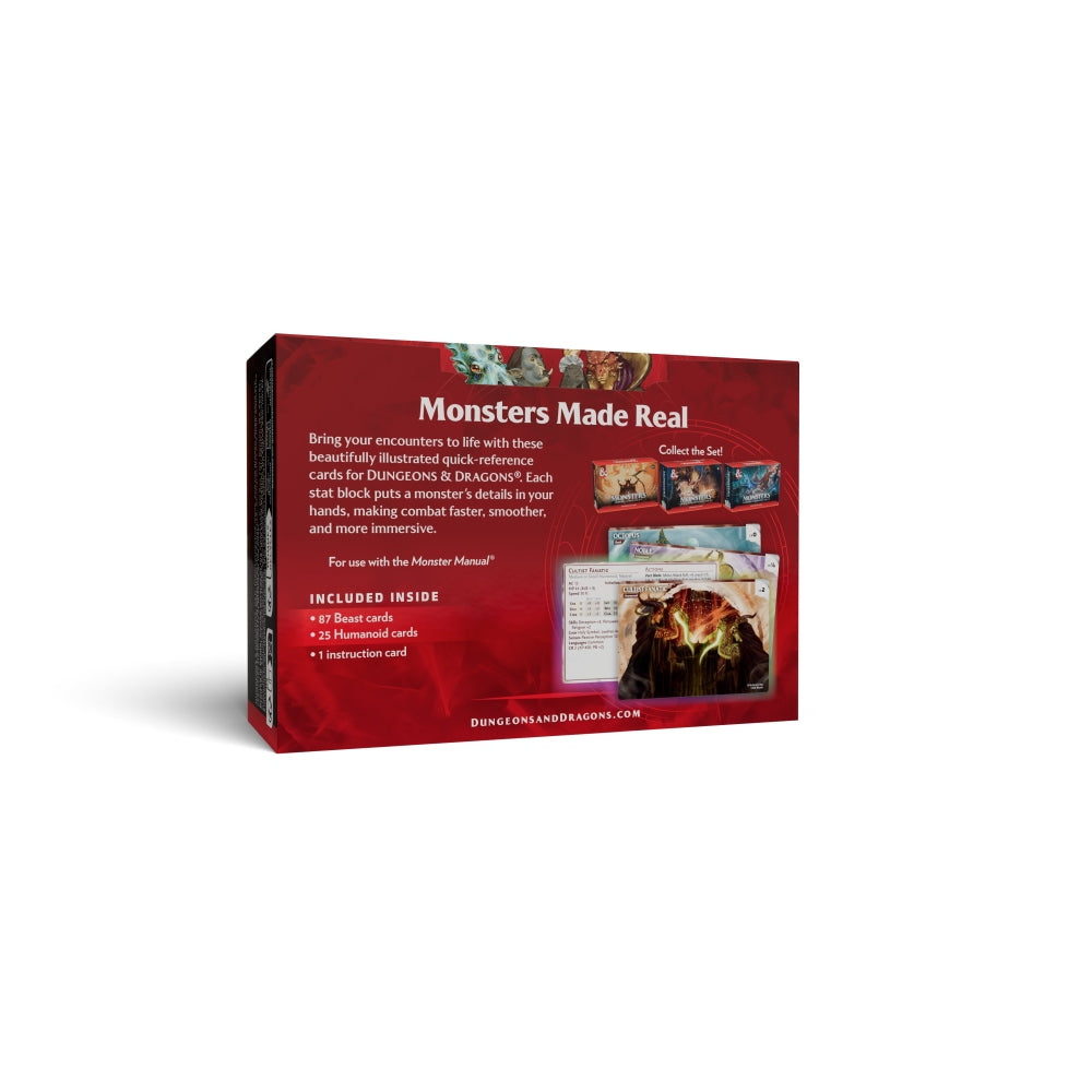 D&D Reference Cards - Monsters: Animals and NPCs | Card Merchant Takapuna