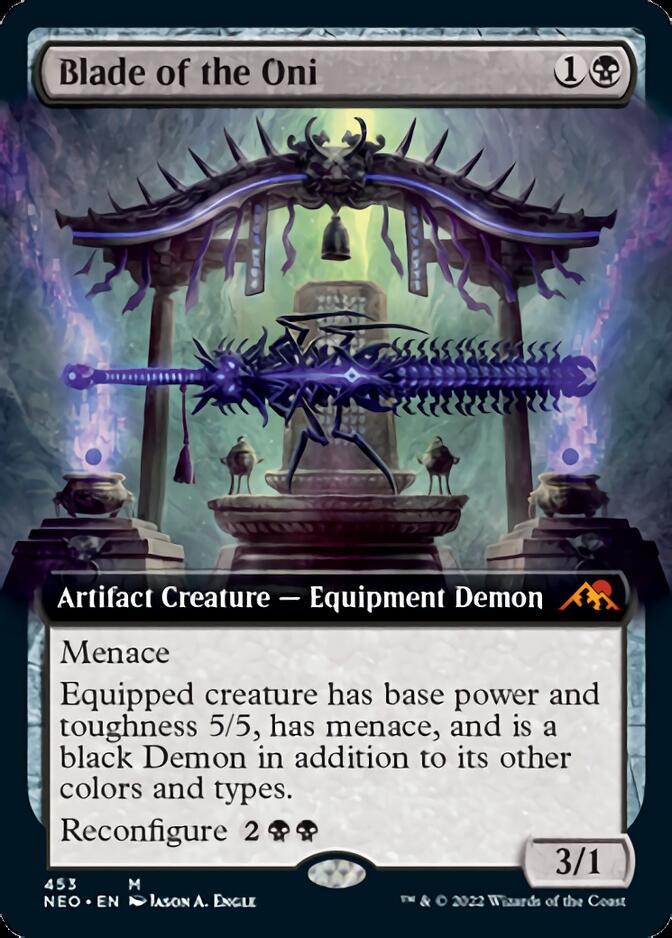 Blade of the Oni (Extended Art) [Kamigawa: Neon Dynasty] | Card Merchant Takapuna