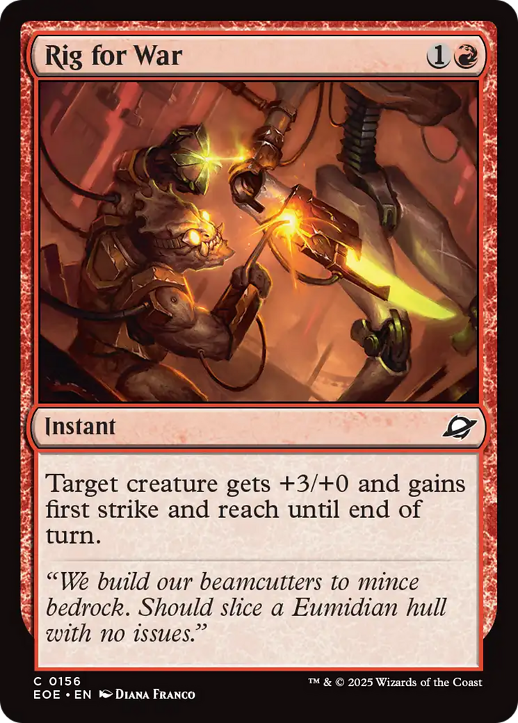 Rig for War [Edge of Eternities] | Card Merchant Takapuna