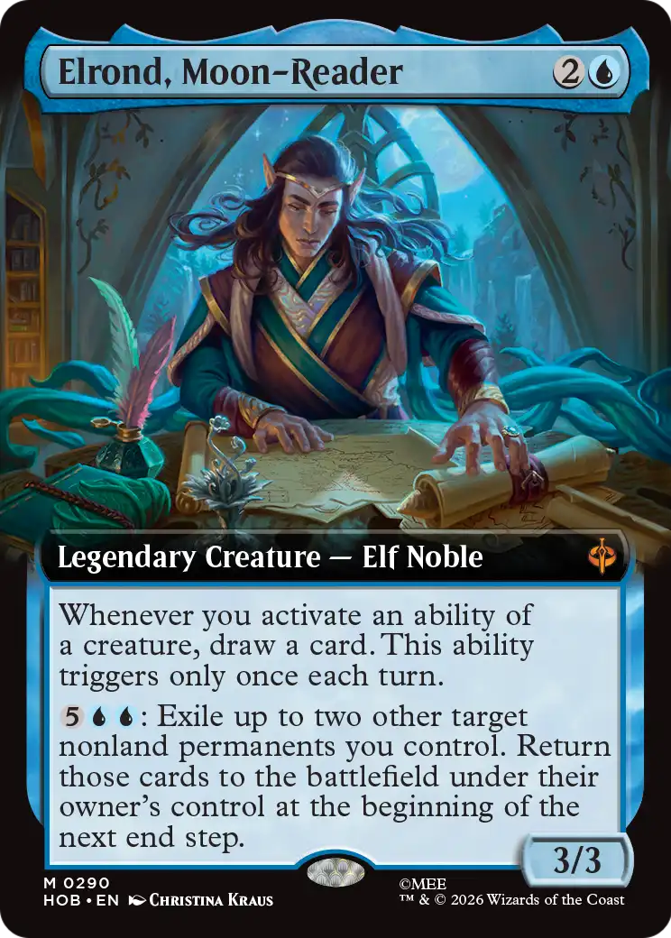 Elrond, Moon-Reader (Extended Art) [The Hobbit] | Card Merchant Takapuna
