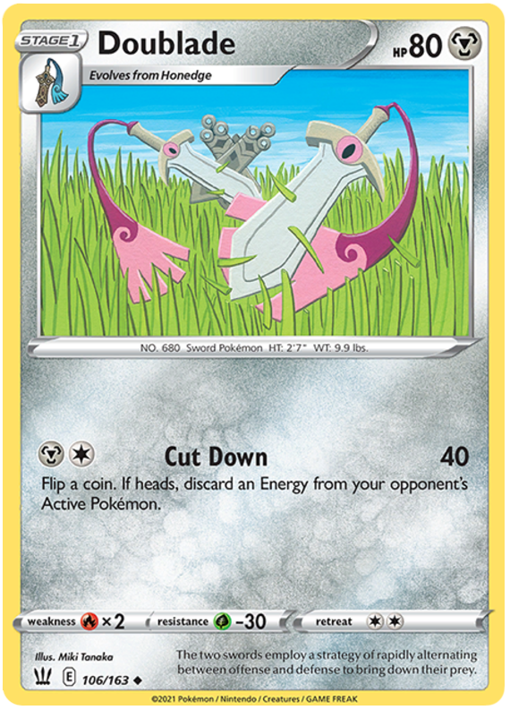 Doublade (106/163) [Sword & Shield: Battle Styles] | Card Merchant Takapuna