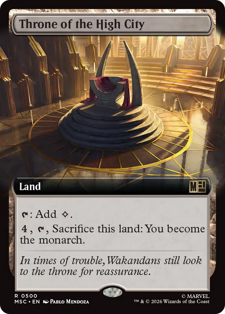 Throne of the High City (Extended Art) [Marvel Super Heroes Commander] | Card Merchant Takapuna
