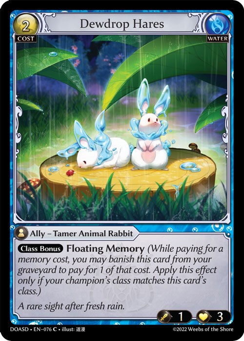 Dewdrop Hares (076) [Dawn of Ashes: Starter Decks] | Card Merchant Takapuna