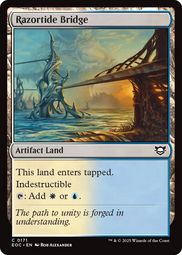 Razortide Bridge [Edge of Eternities Commander] | Card Merchant Takapuna