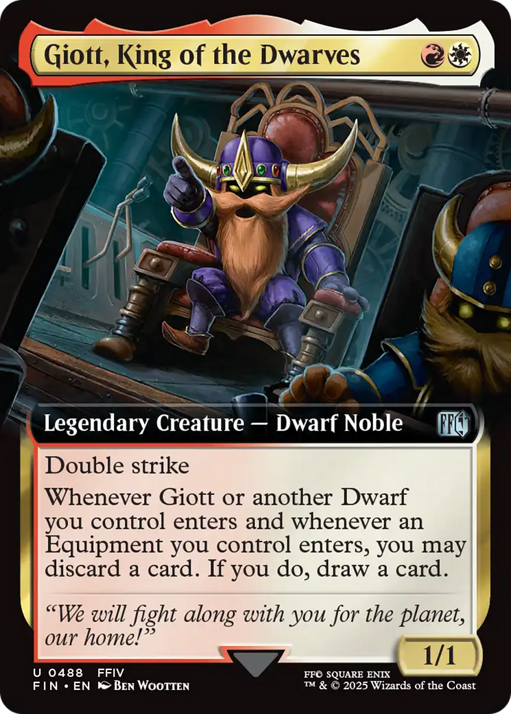 Giott, King of the Dwarves (Extended Art) [FINAL FANTASY] | Card Merchant Takapuna