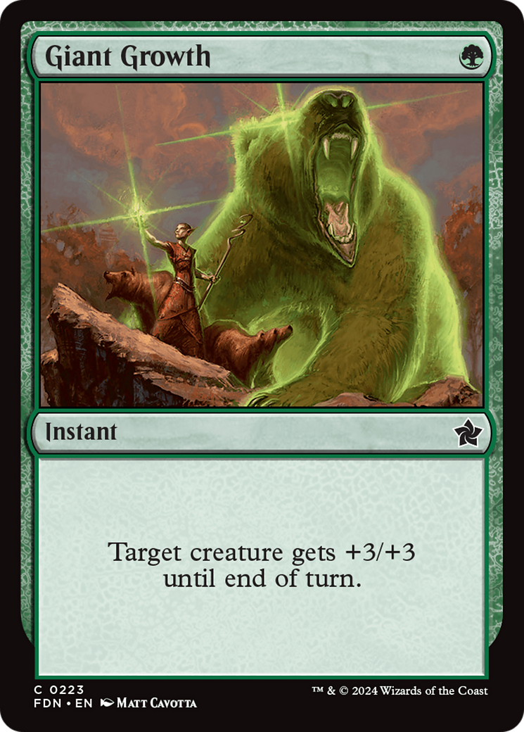 Giant Growth [Foundations] | Card Merchant Takapuna