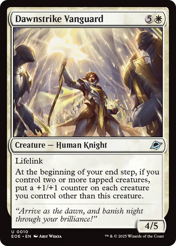 Dawnstrike Vanguard [Edge of Eternities] | Card Merchant Takapuna