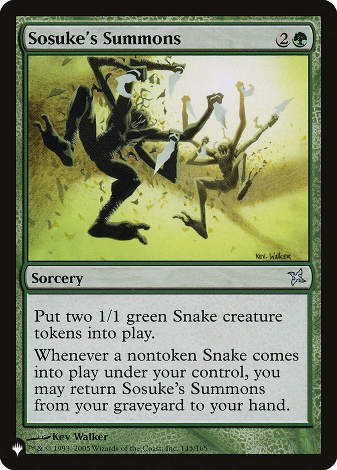 Sosuke's Summons [The List] | Card Merchant Takapuna