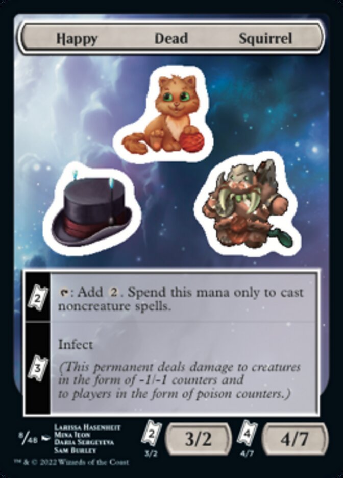 Happy Dead Squirrel [Unfinity Stickers] | Card Merchant Takapuna